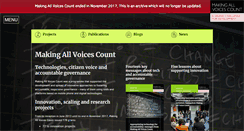 Desktop Screenshot of makingallvoicescount.org