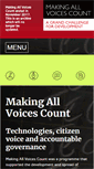 Mobile Screenshot of makingallvoicescount.org