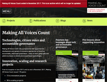 Tablet Screenshot of makingallvoicescount.org